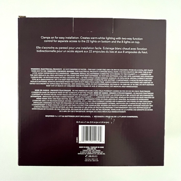 New in Box Battery Operated Umbrella Light - Picture 2 of 5